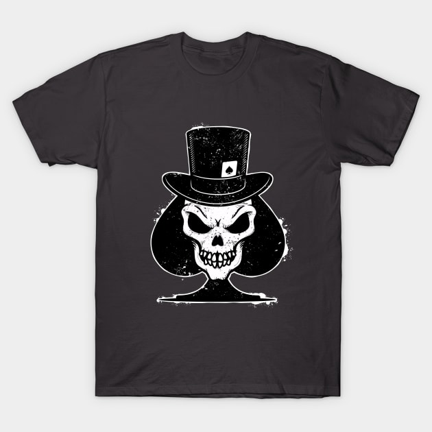 Ace of spades skull T-Shirt by zoljo